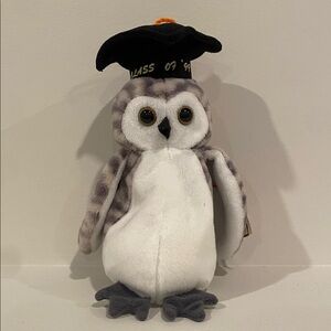 TY Beanie Baby - Wiser the Class of ‘99 Owl - NEW WITH TAGS!!   vintage toys toy